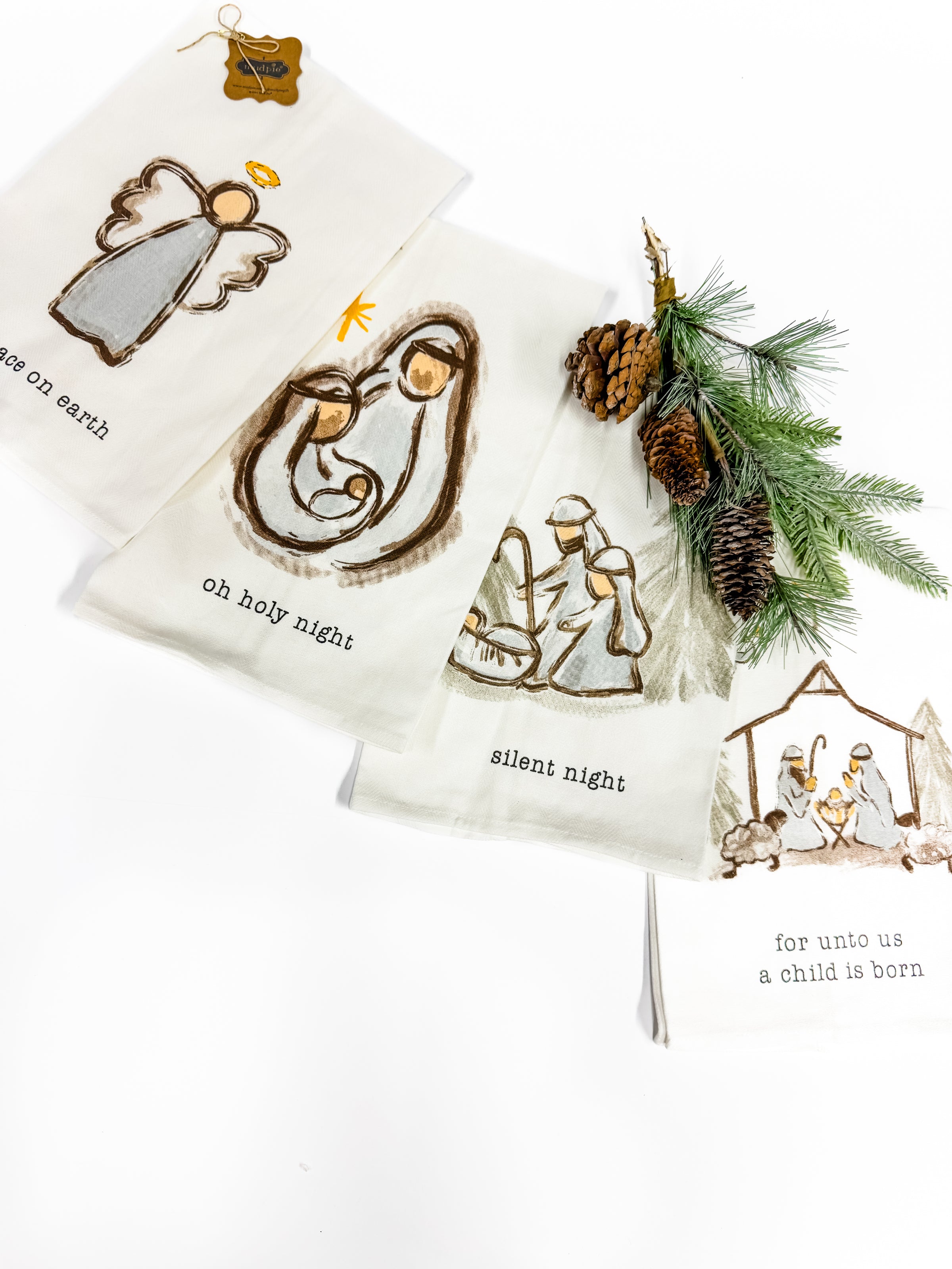 Mud Pie Nativity Hand Towel Collection