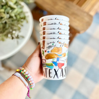 Set Of 4 State Pride Texas Cups