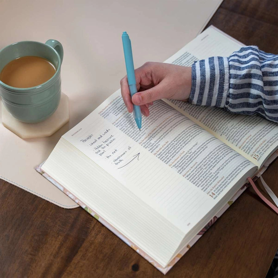 CSB Notetaking Bible | Floral Blush Cloth