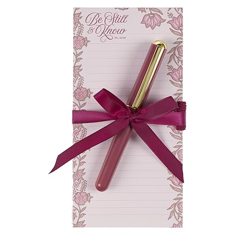 Be Still Magnet Notepad With Pen