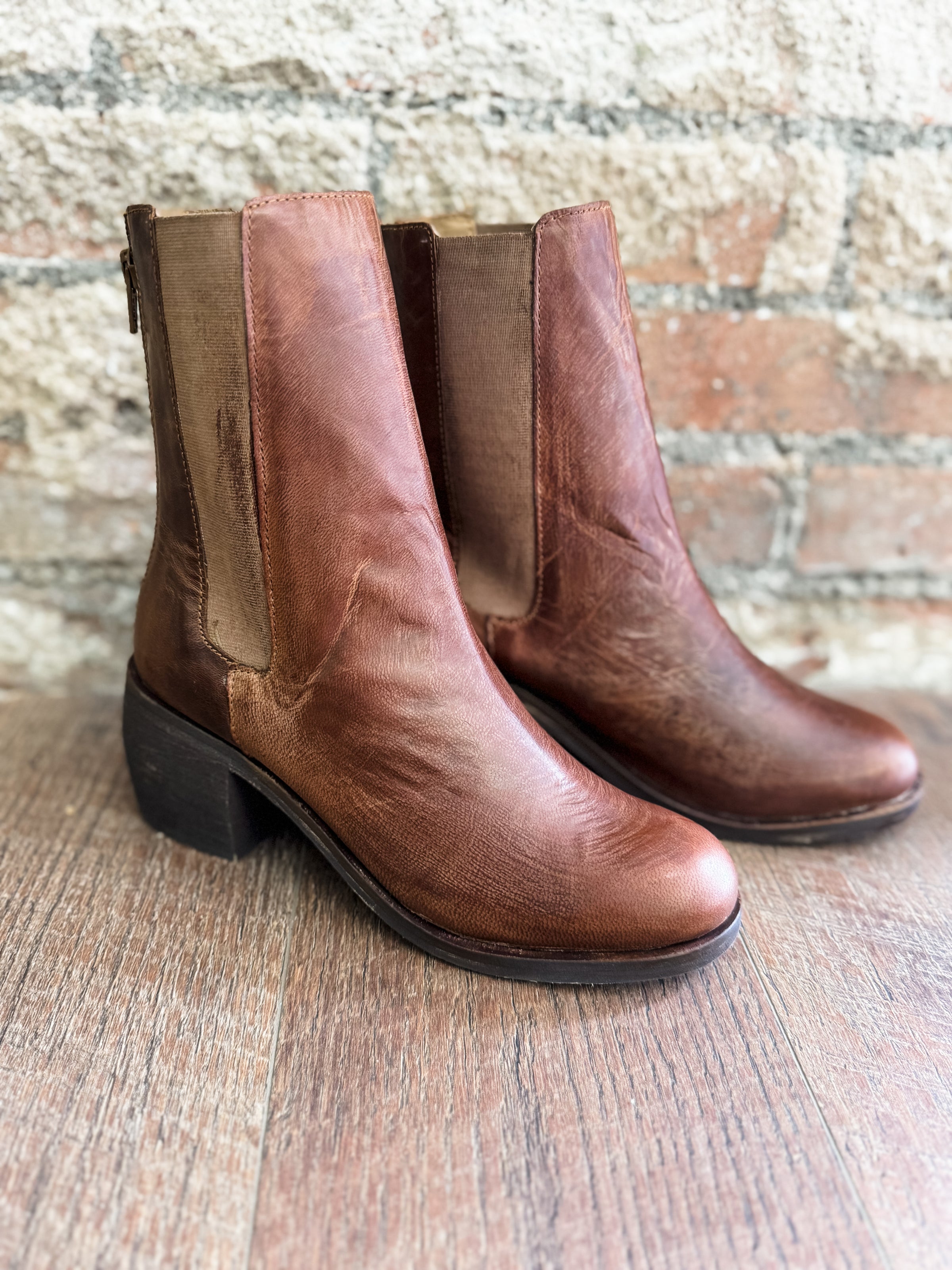 Campello Vintage Tan Boots - FINAL SALE