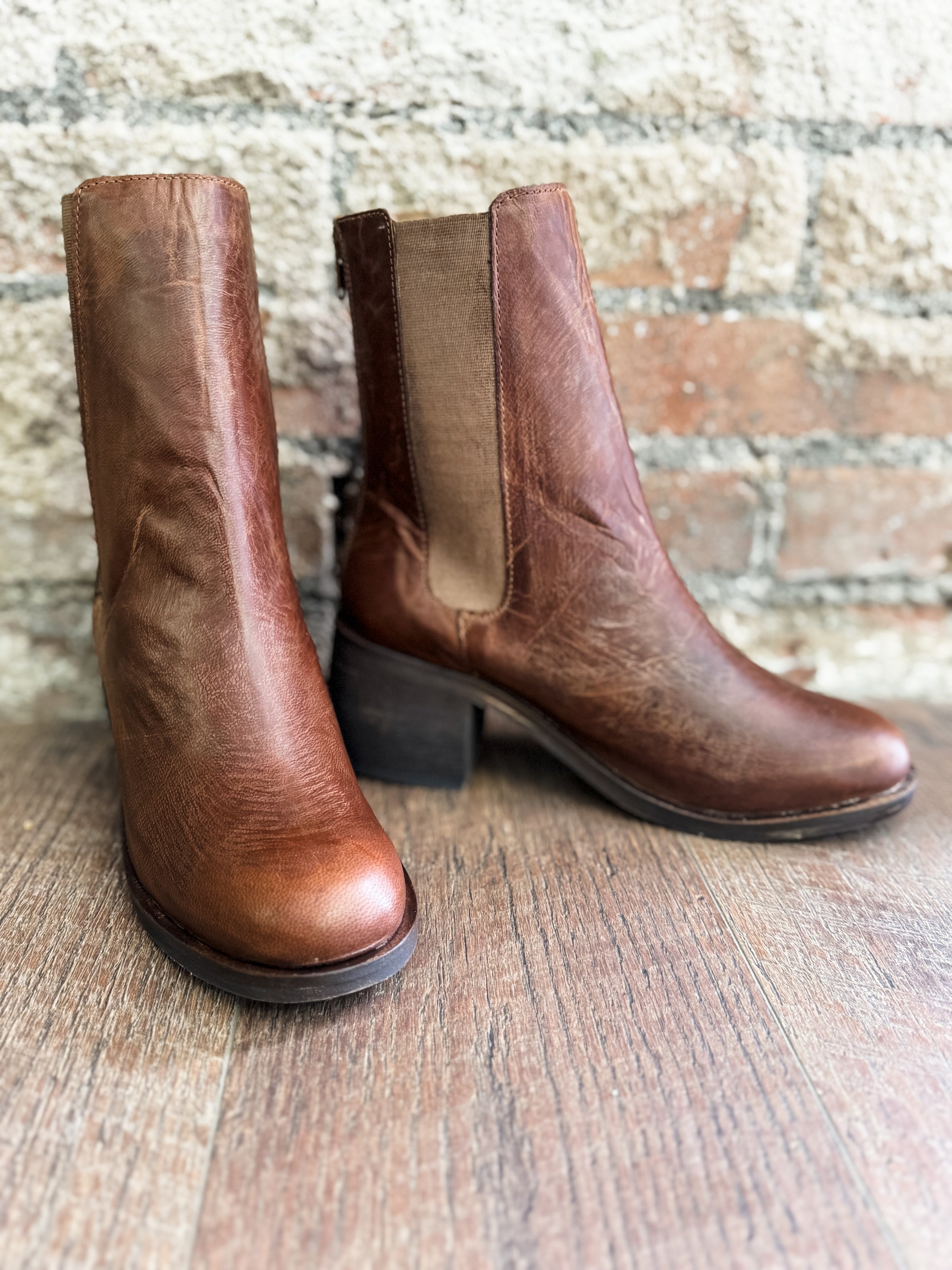 Campello Vintage Tan Boots - FINAL SALE