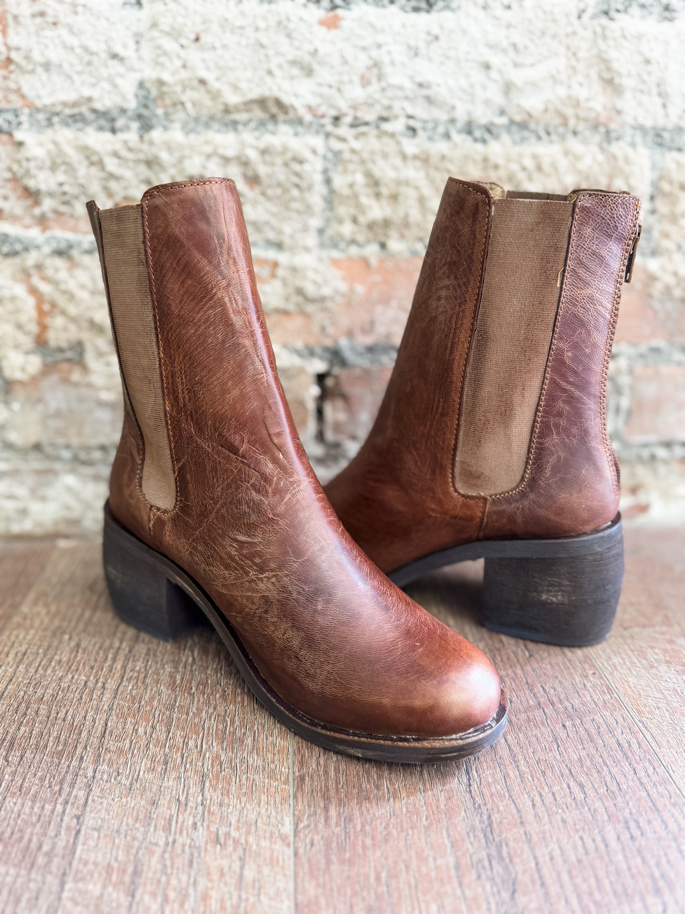 Campello Vintage Tan Boots - FINAL SALE