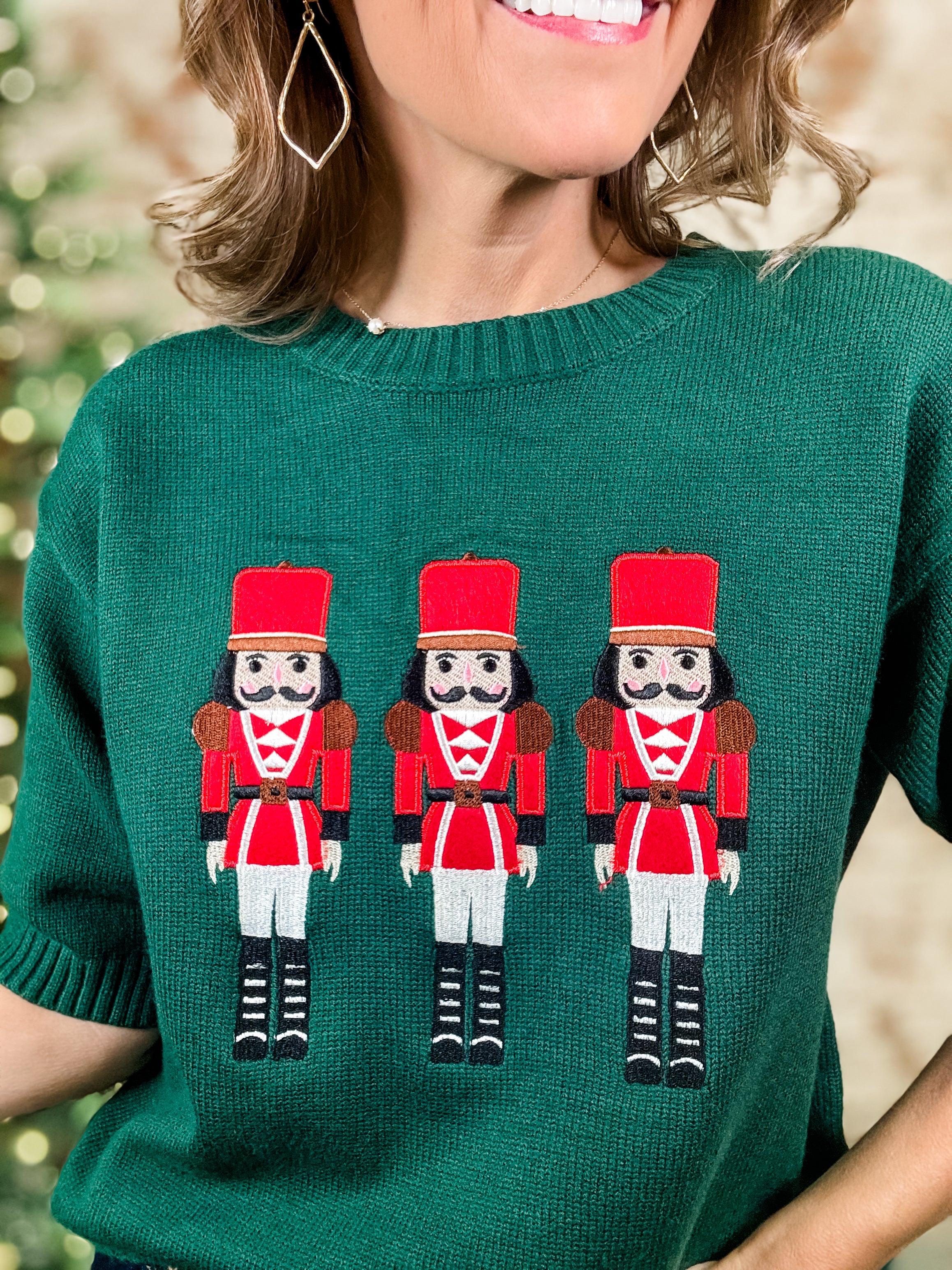 Dewdrop Nutcracker Sweater