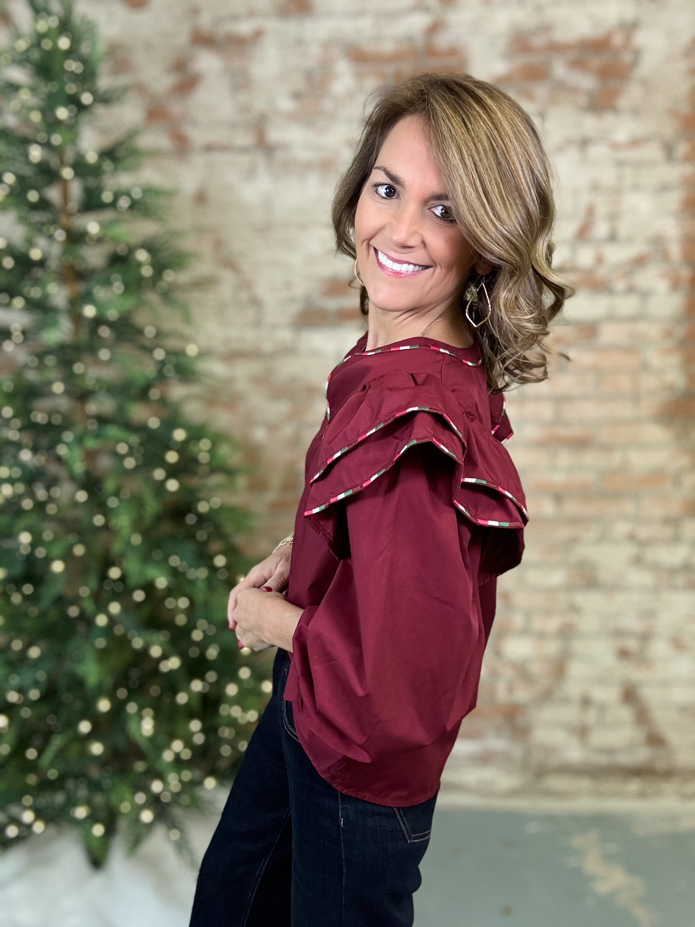 Emory Layered Ruffle Top