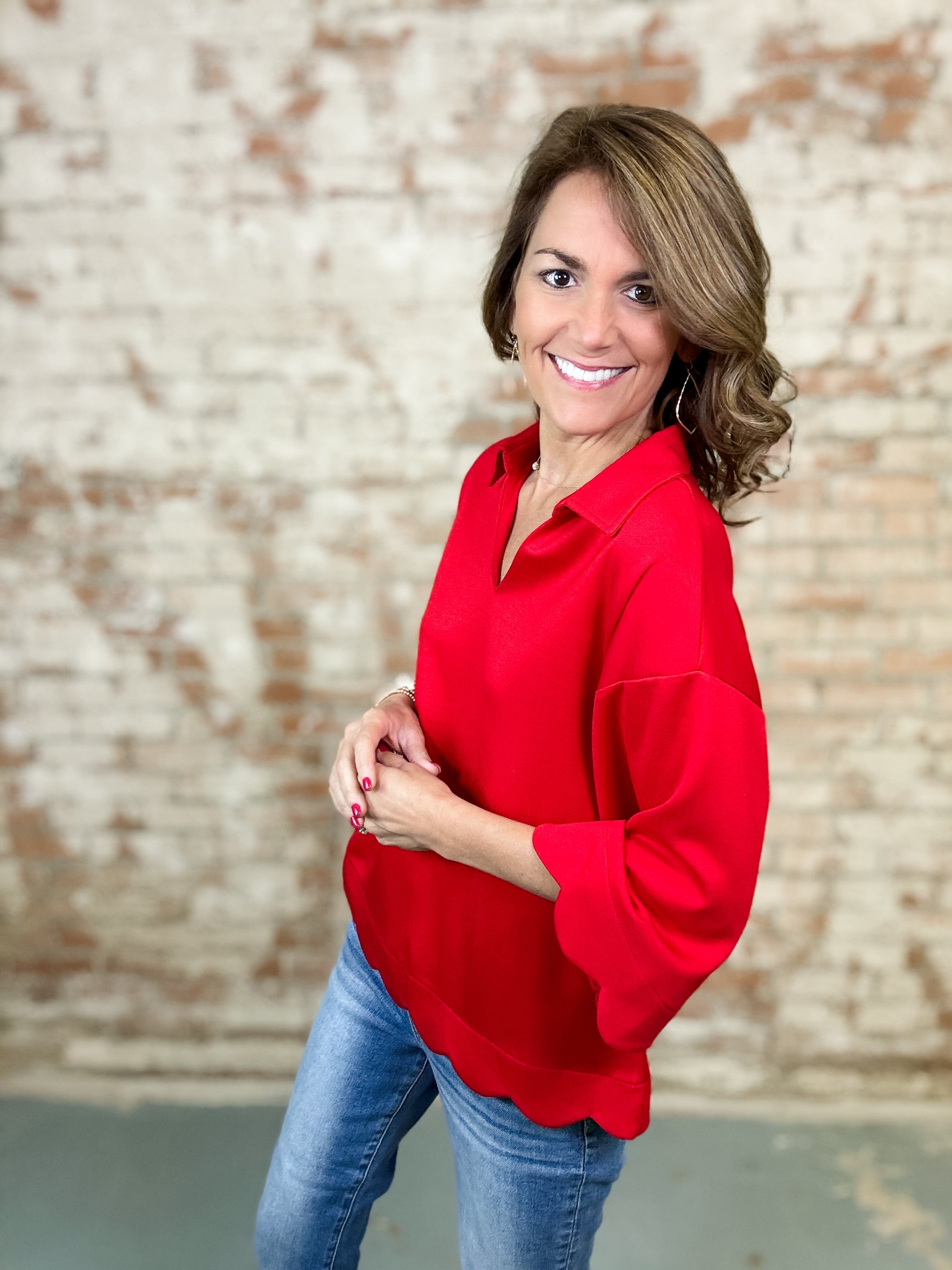 Lume Collared Top
