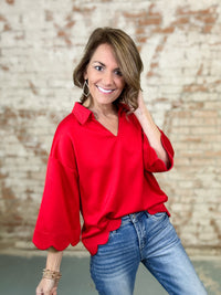 Lume Collared Top