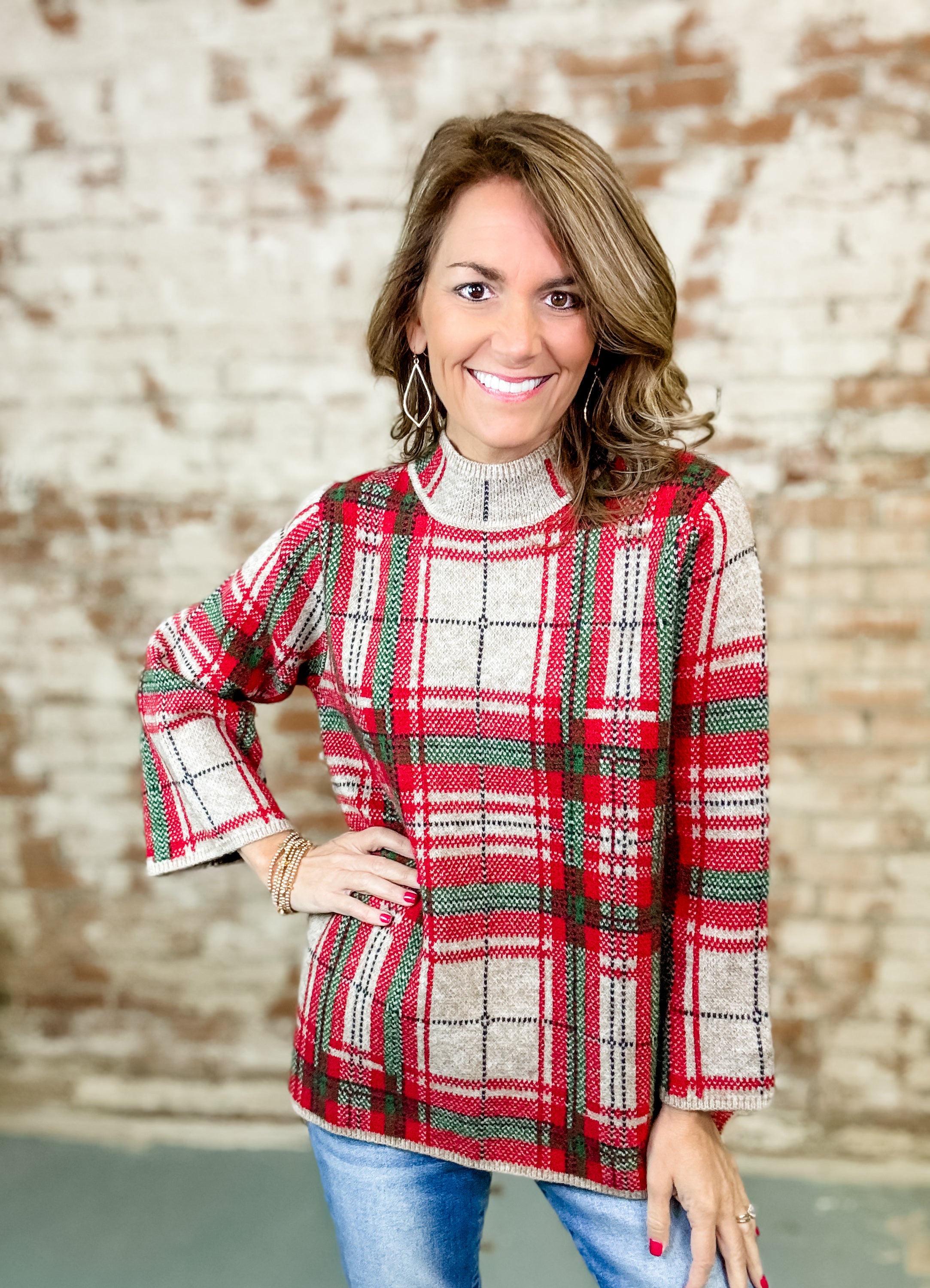 Vaye Plaid Top