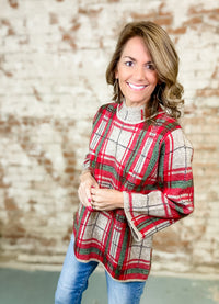 Vaye Plaid Top
