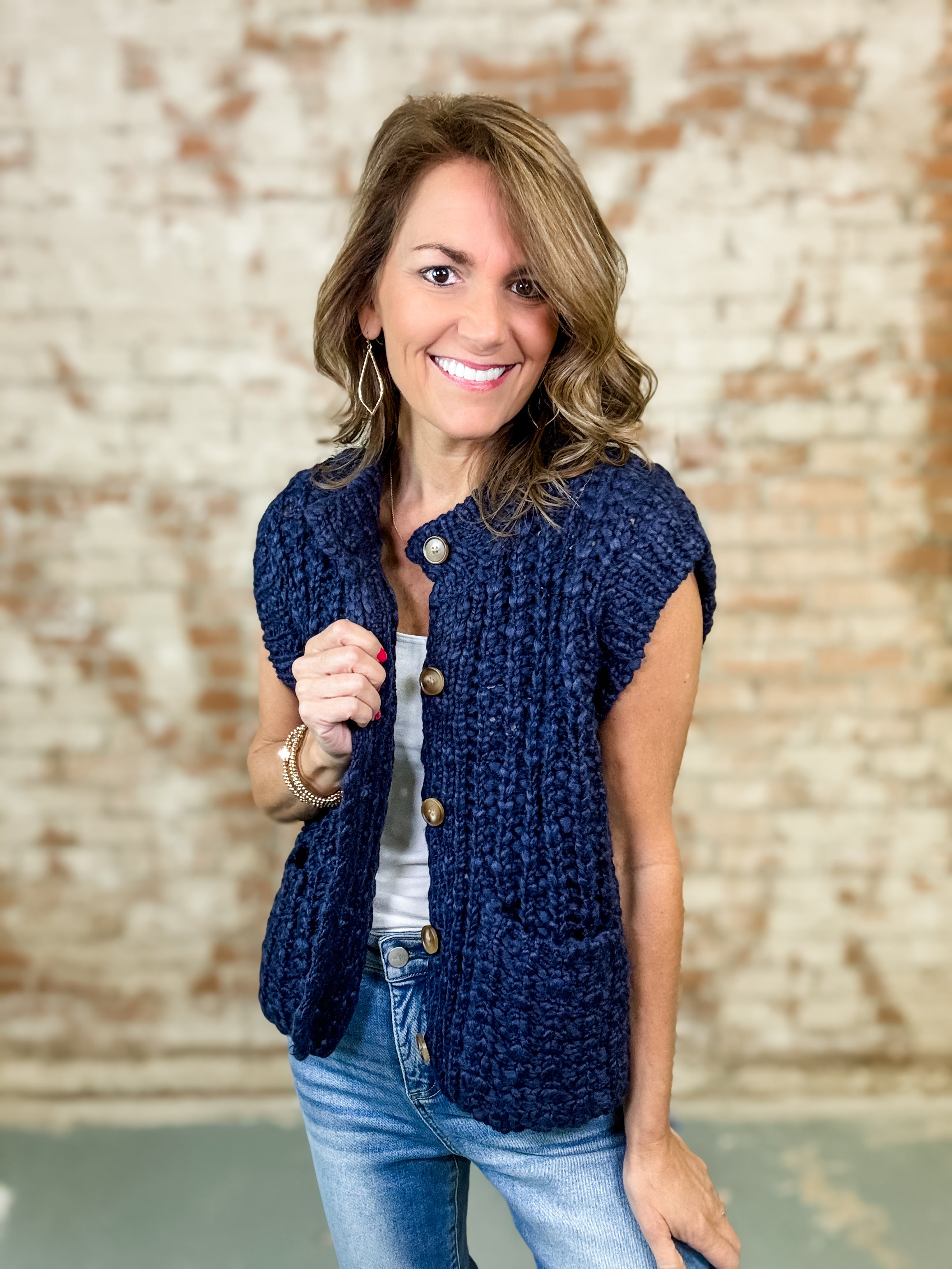 Cerin Chunky Sweater Vest