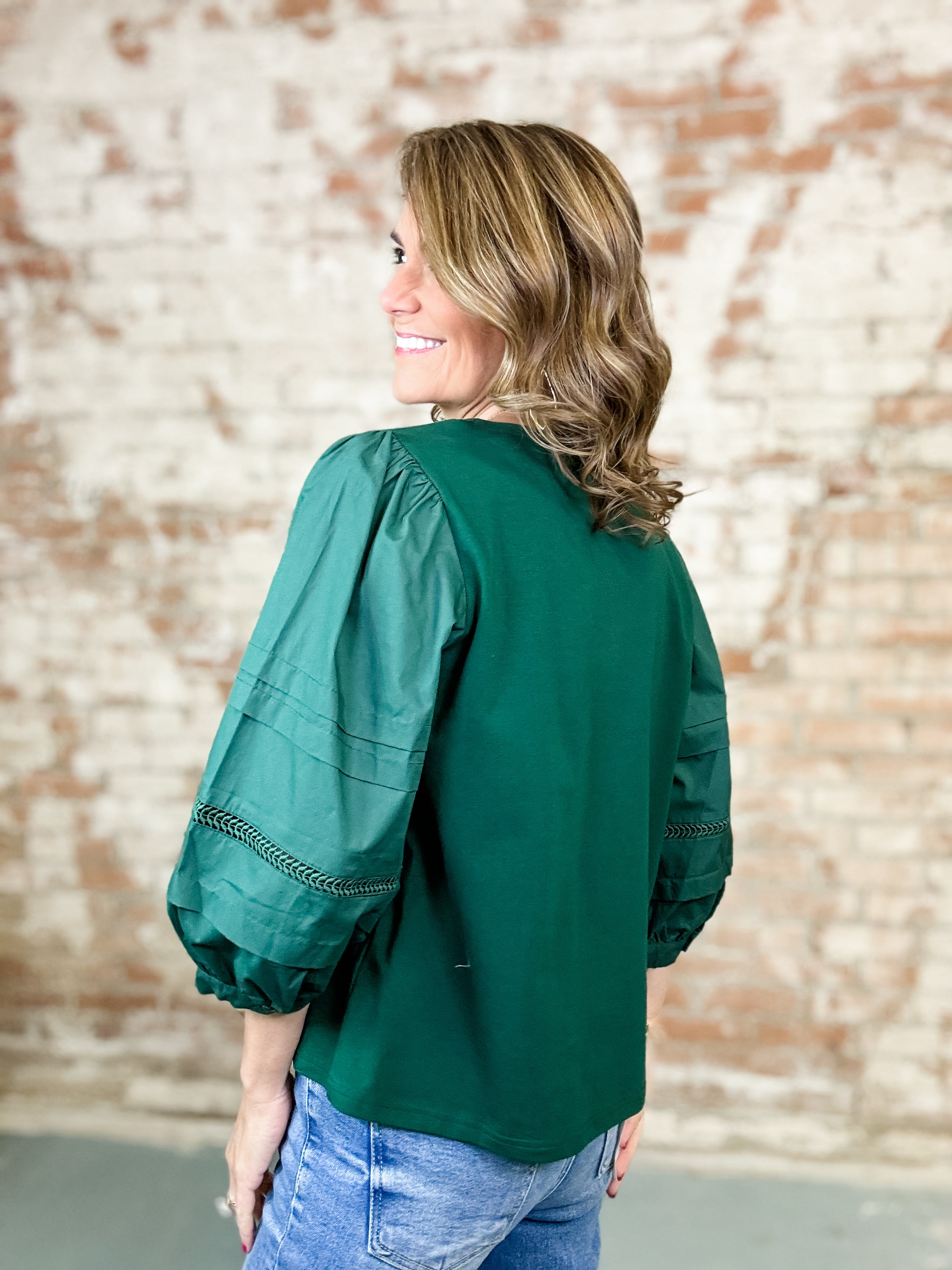 Zelle Puff Sleeve Top