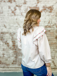 Starry Layered Ruffle Top