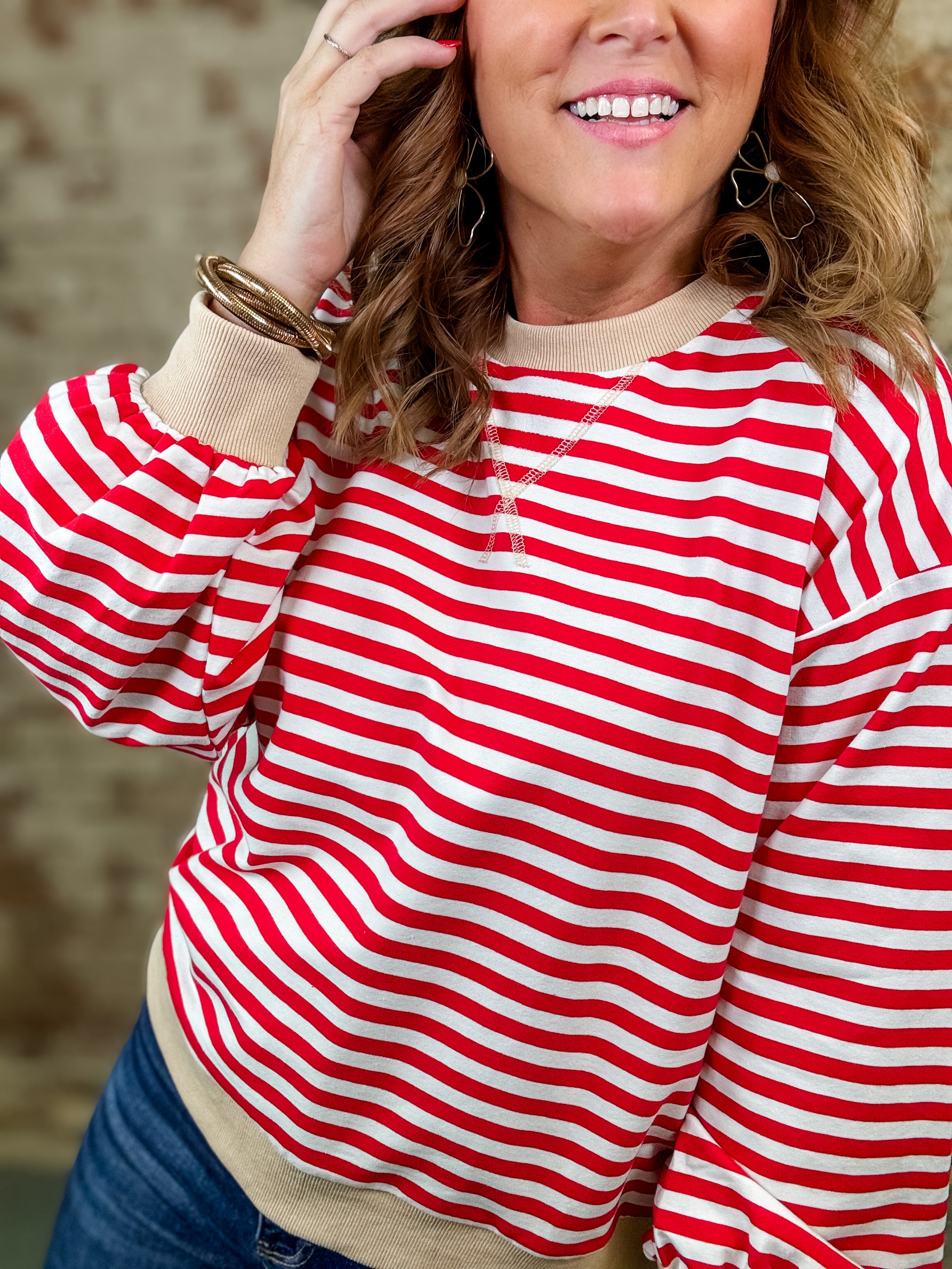 Candy Cane Stripe Top