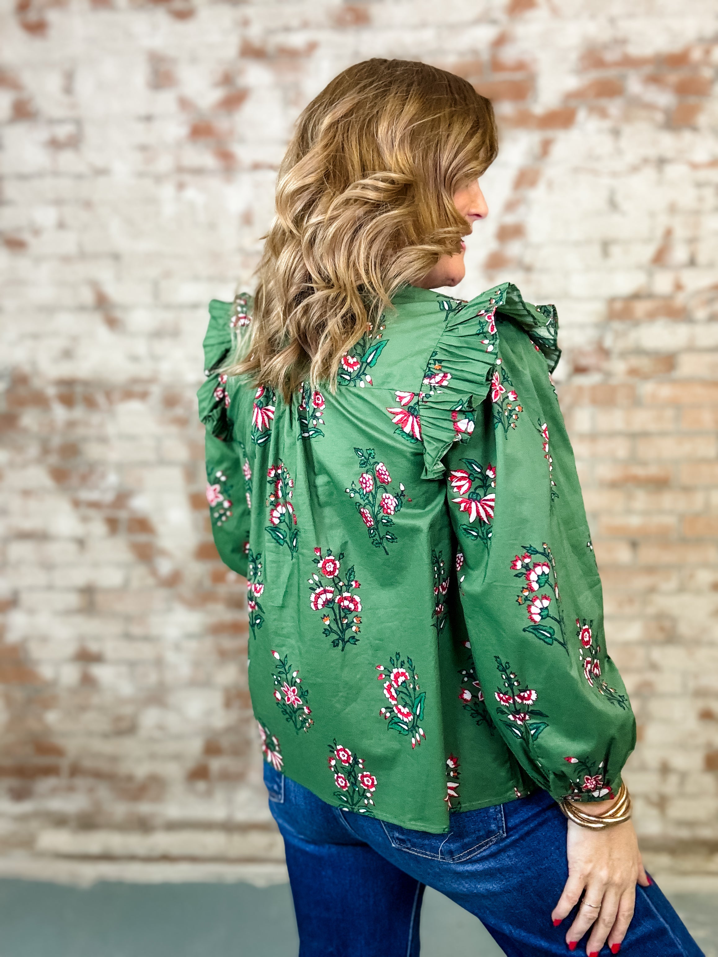 Lira Floral Print Top