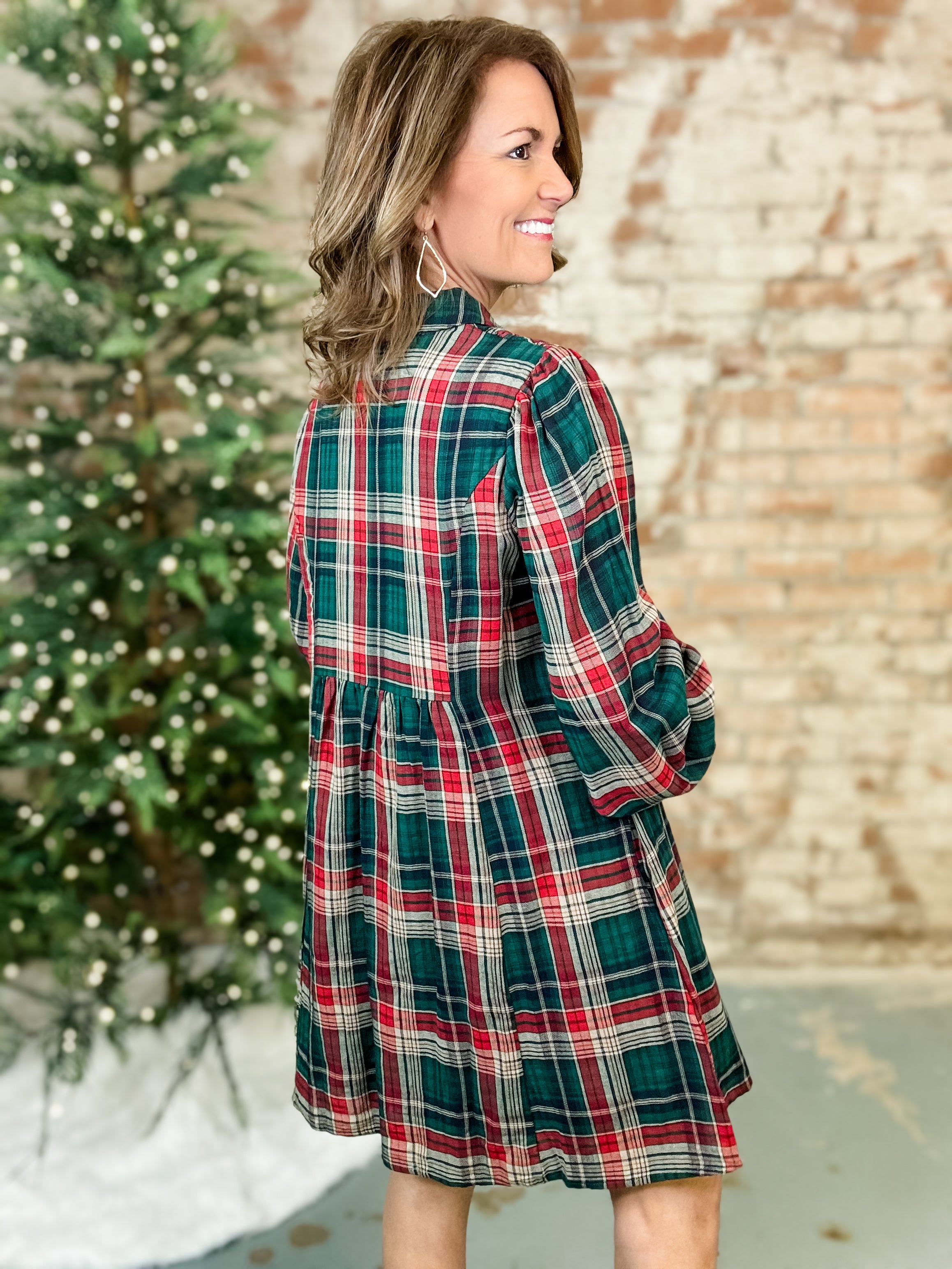 Addison Plaid Dress