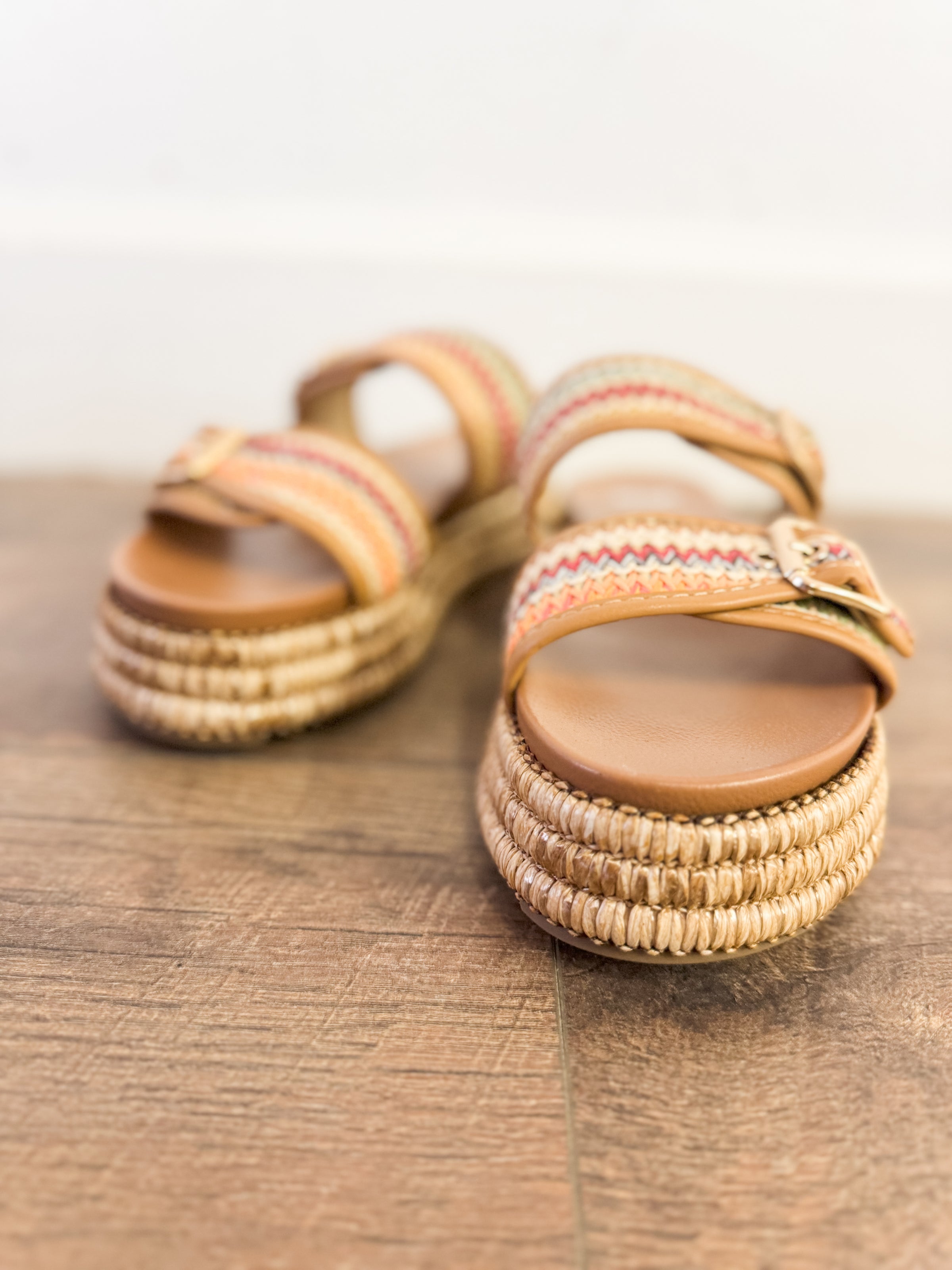 Lorena Double Buckle Slide Sandals - FINAL SALE