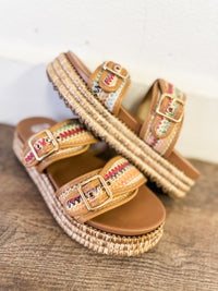 Lorena Double Buckle Slide Sandals - FINAL SALE