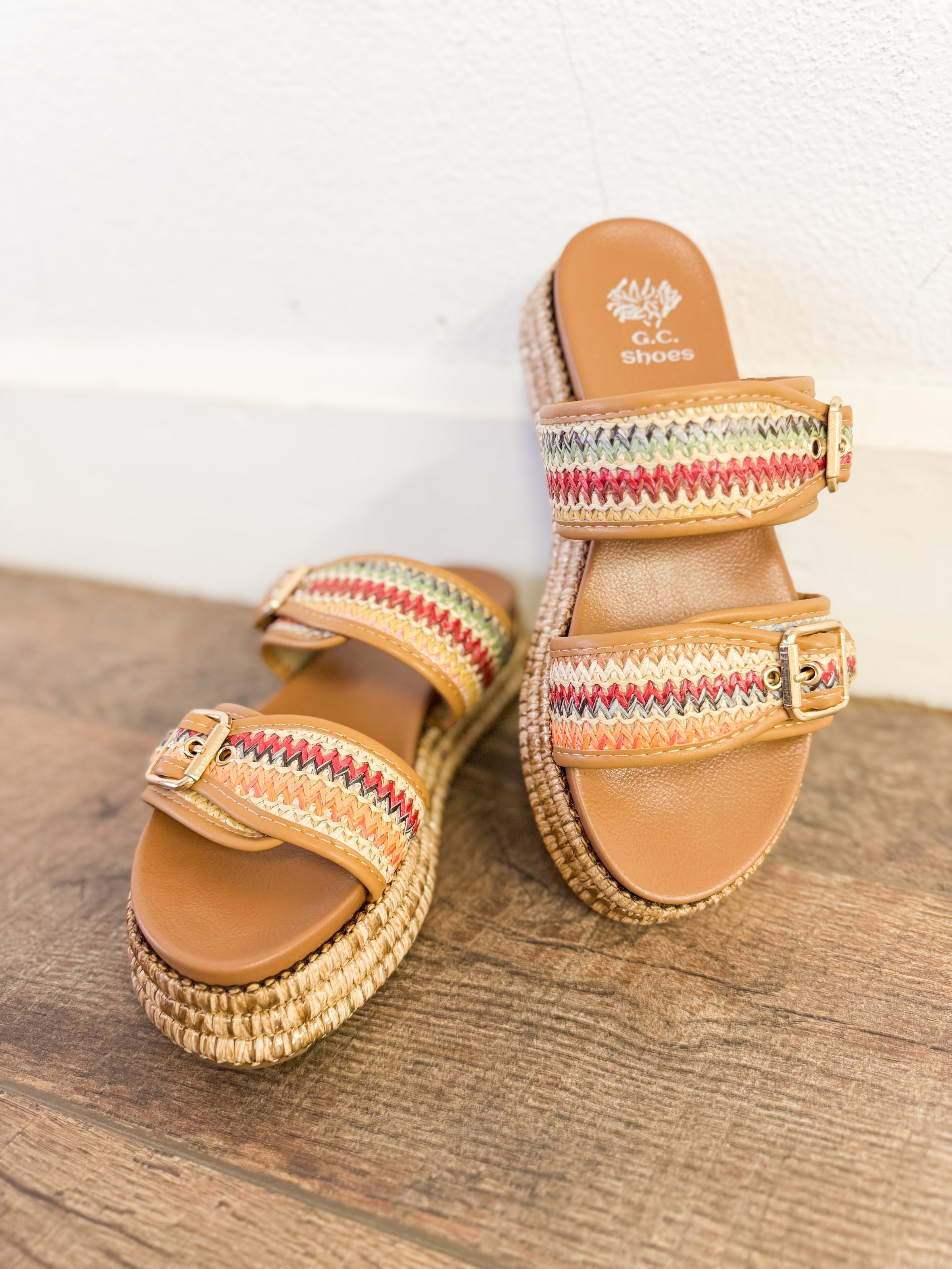 Lorena Double Buckle Slide Sandals - FINAL SALE