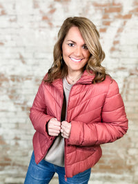 Chevron Puffer Jacket - FINAL SALE