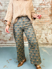 Garden Flower Stem Pants