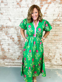 THML Wanda Print Dress- FINAL SALE