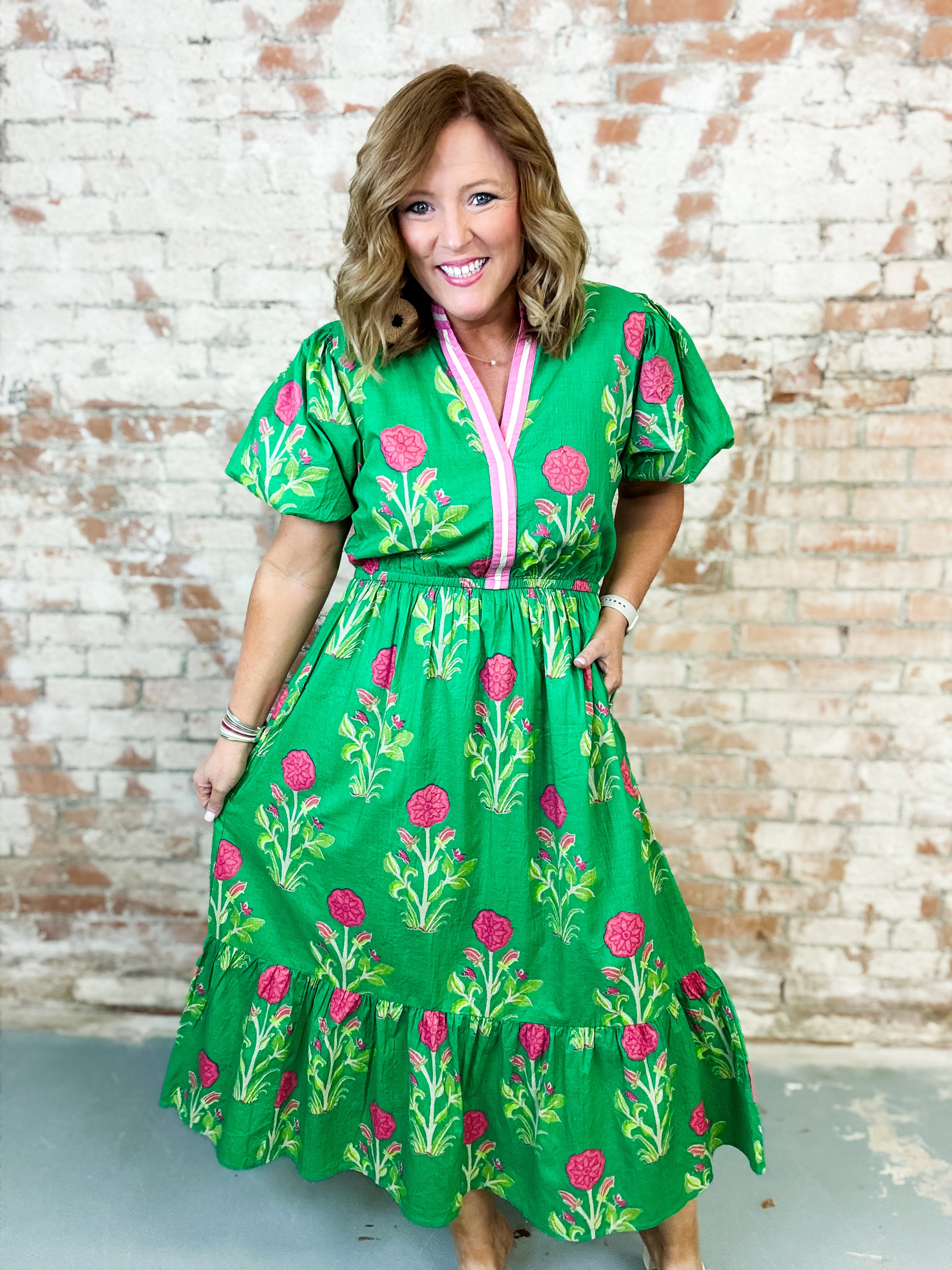 THML Wanda Print Dress- FINAL SALE