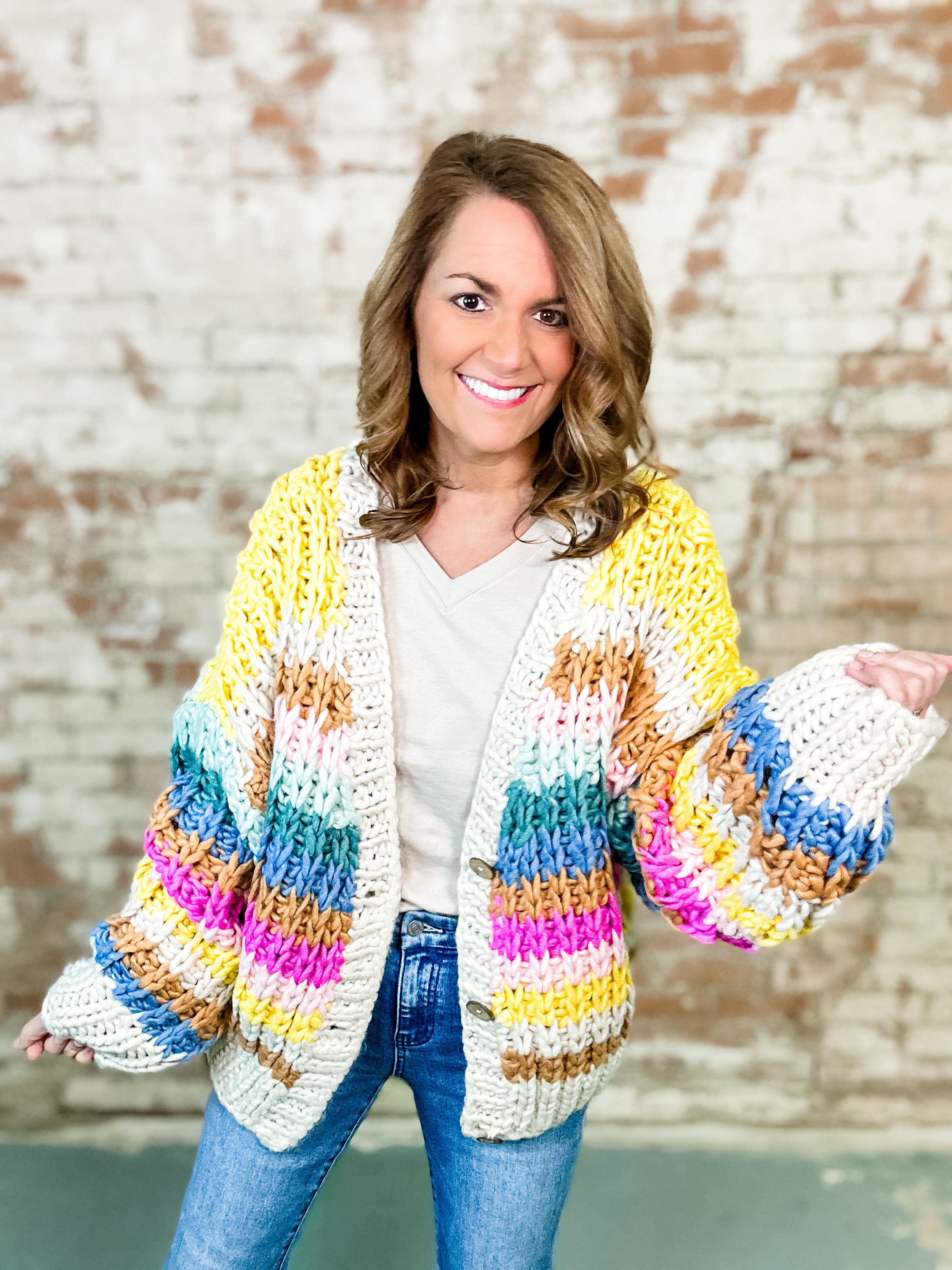 Adriene Chunky Knit Cardigan-FINAL SALE