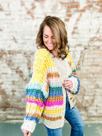 Adriene Chunky Knit Cardigan-FINAL SALE