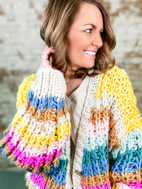 Adriene Chunky Knit Cardigan-FINAL SALE
