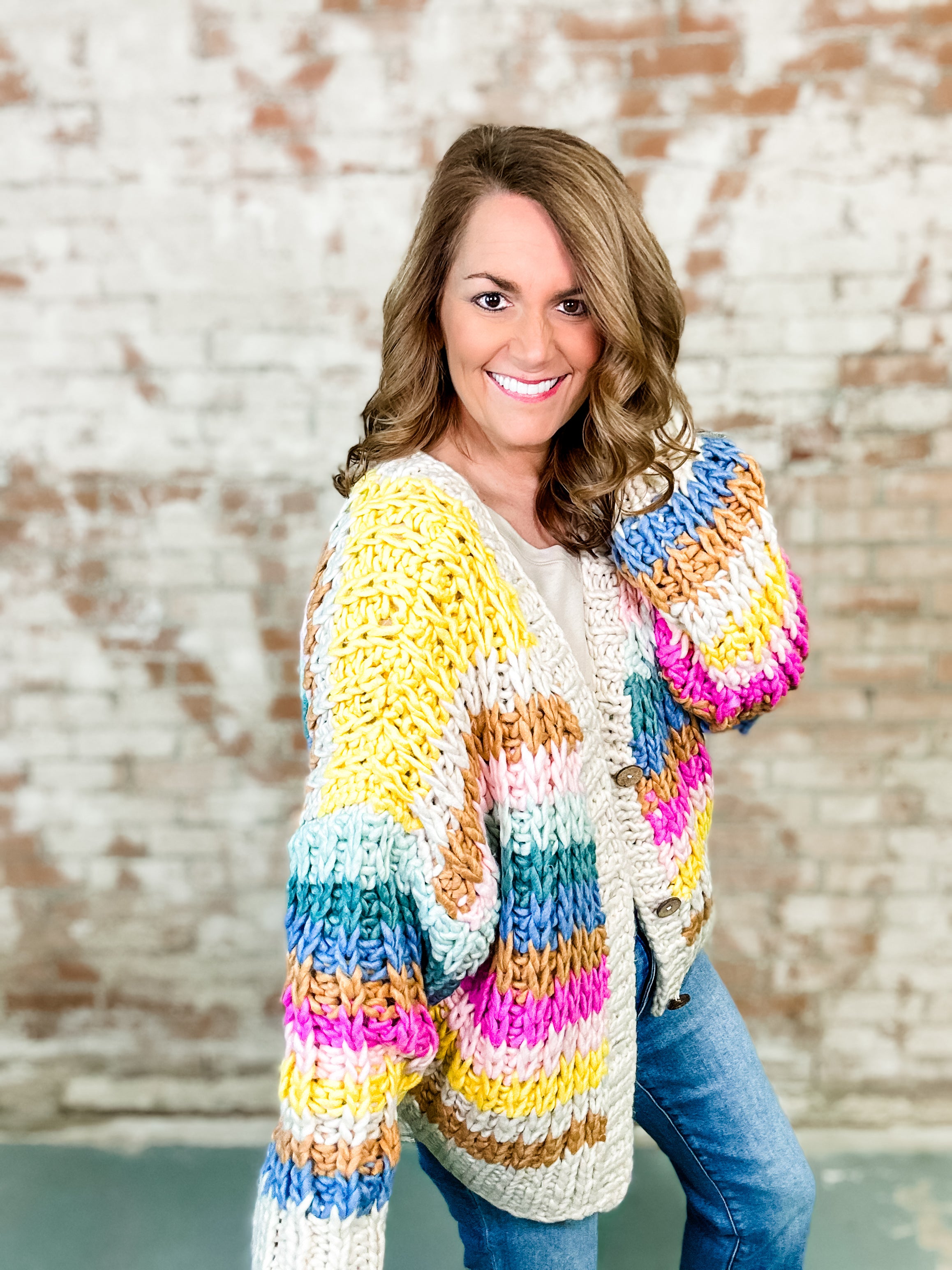 Adriene Chunky Knit Cardigan-FINAL SALE