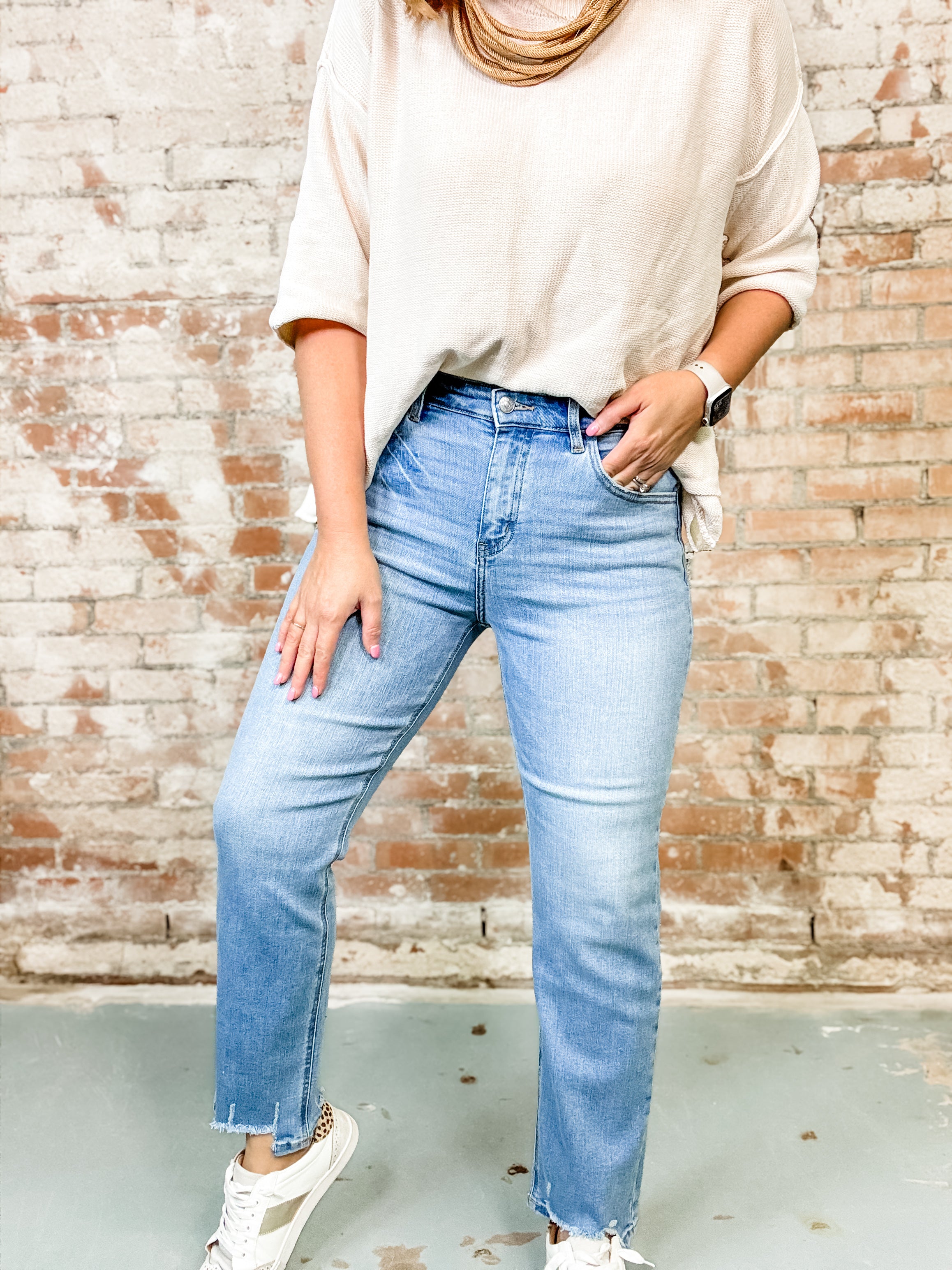 Duffy High Rise Straight Jeans