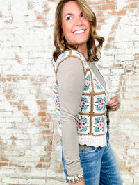 Trina Crochet Vest - FINAL SALE