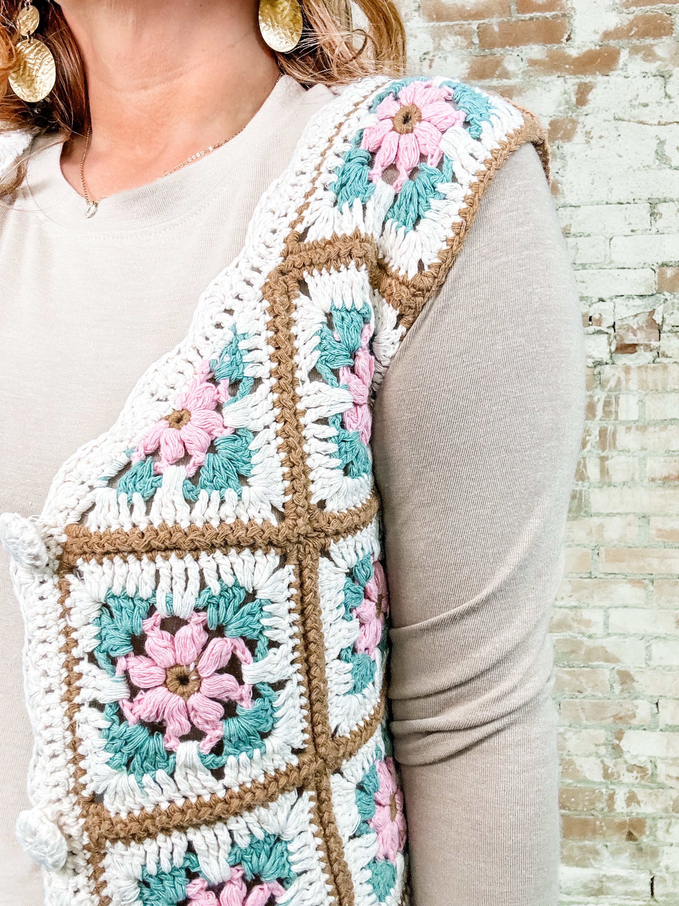 Trina Crochet Vest - FINAL SALE
