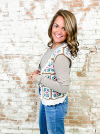 Trina Crochet Vest - FINAL SALE