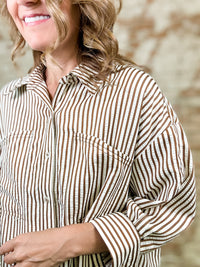 Shawnee Double Pocket Stripe Top