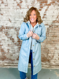 Darlene Hooded Solid Coat - FINAL SALE