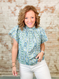 THML Oaklie Print Top - FINAL SALE