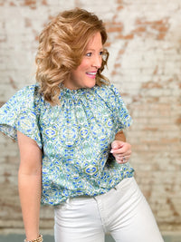 THML Oaklie Print Top - FINAL SALE