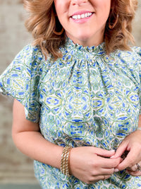 THML Oaklie Print Top - FINAL SALE