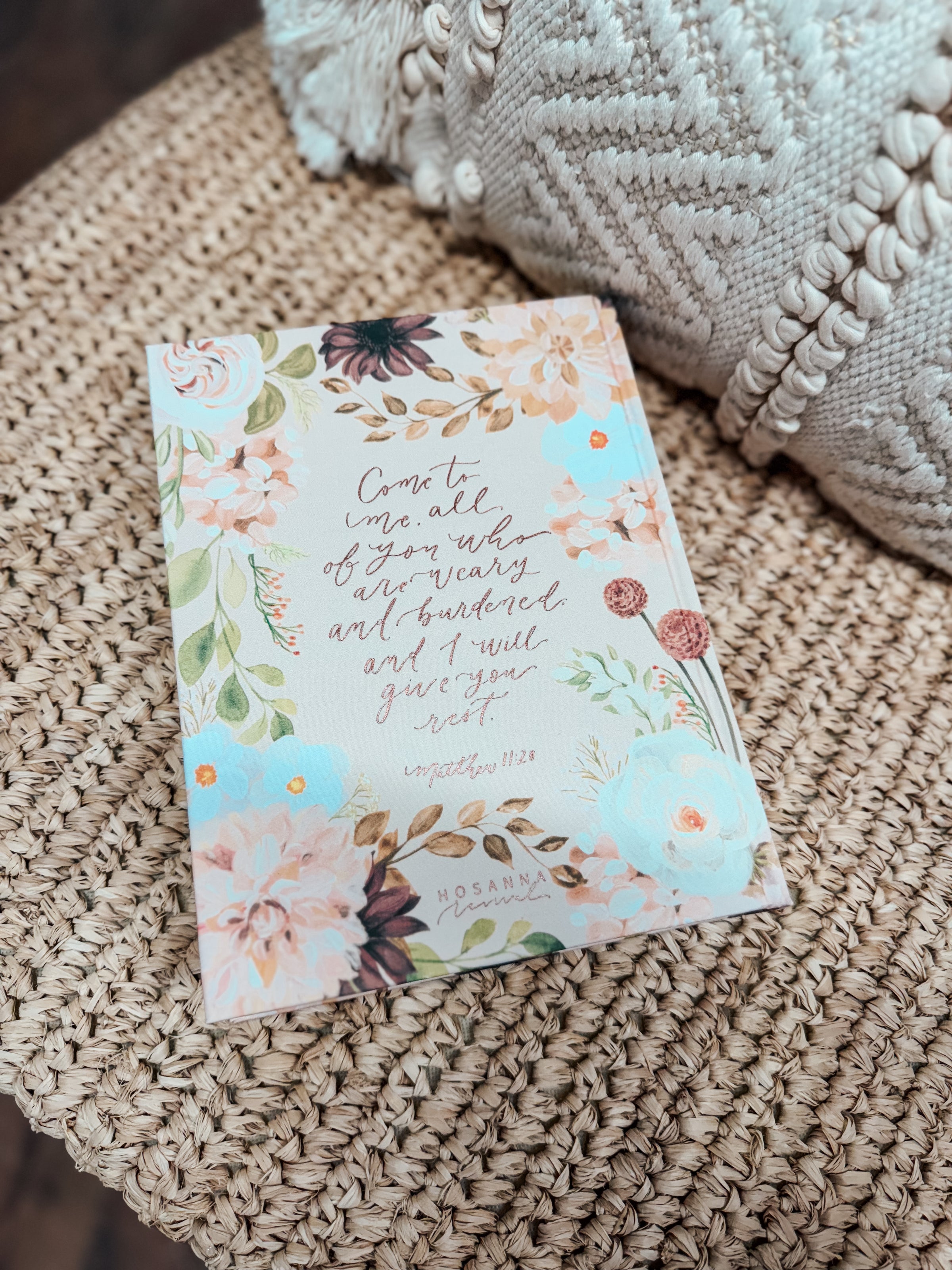 CSB Notetaking Bible | Floral Blush Cloth