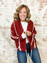 Cadence Overstitch Cardigan - FINAL SALE