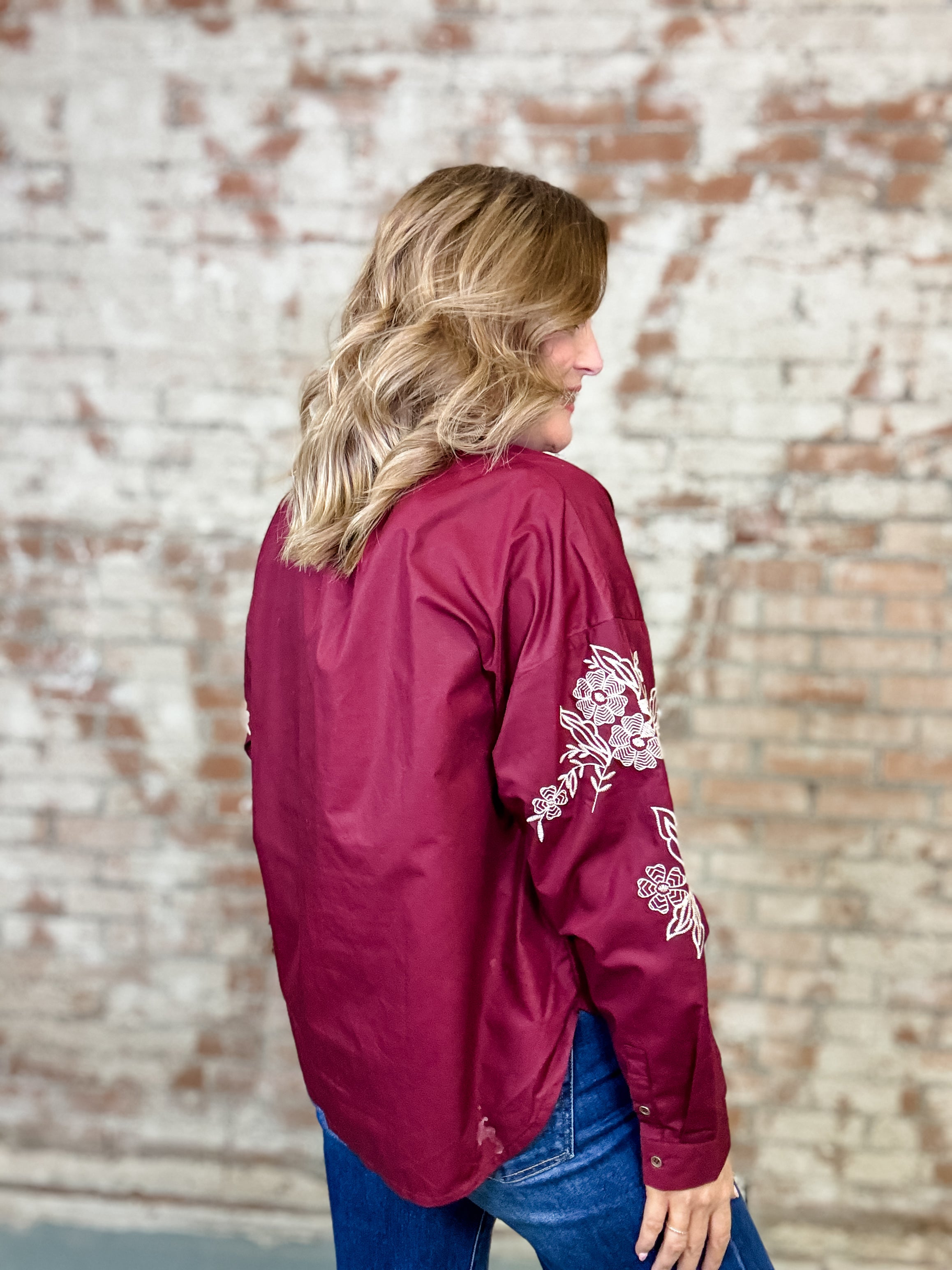 Able Embroidered Top