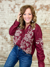 Able Embroidered Top