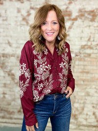 Able Embroidered Top