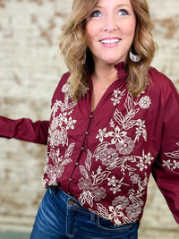 Able Embroidered Top