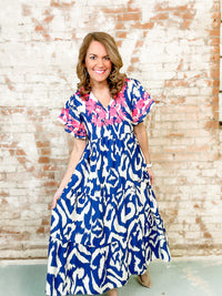 THML Barlow Embroidered Dress- FINAL SALE