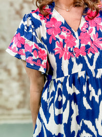 THML Barlow Embroidered Dress- FINAL SALE