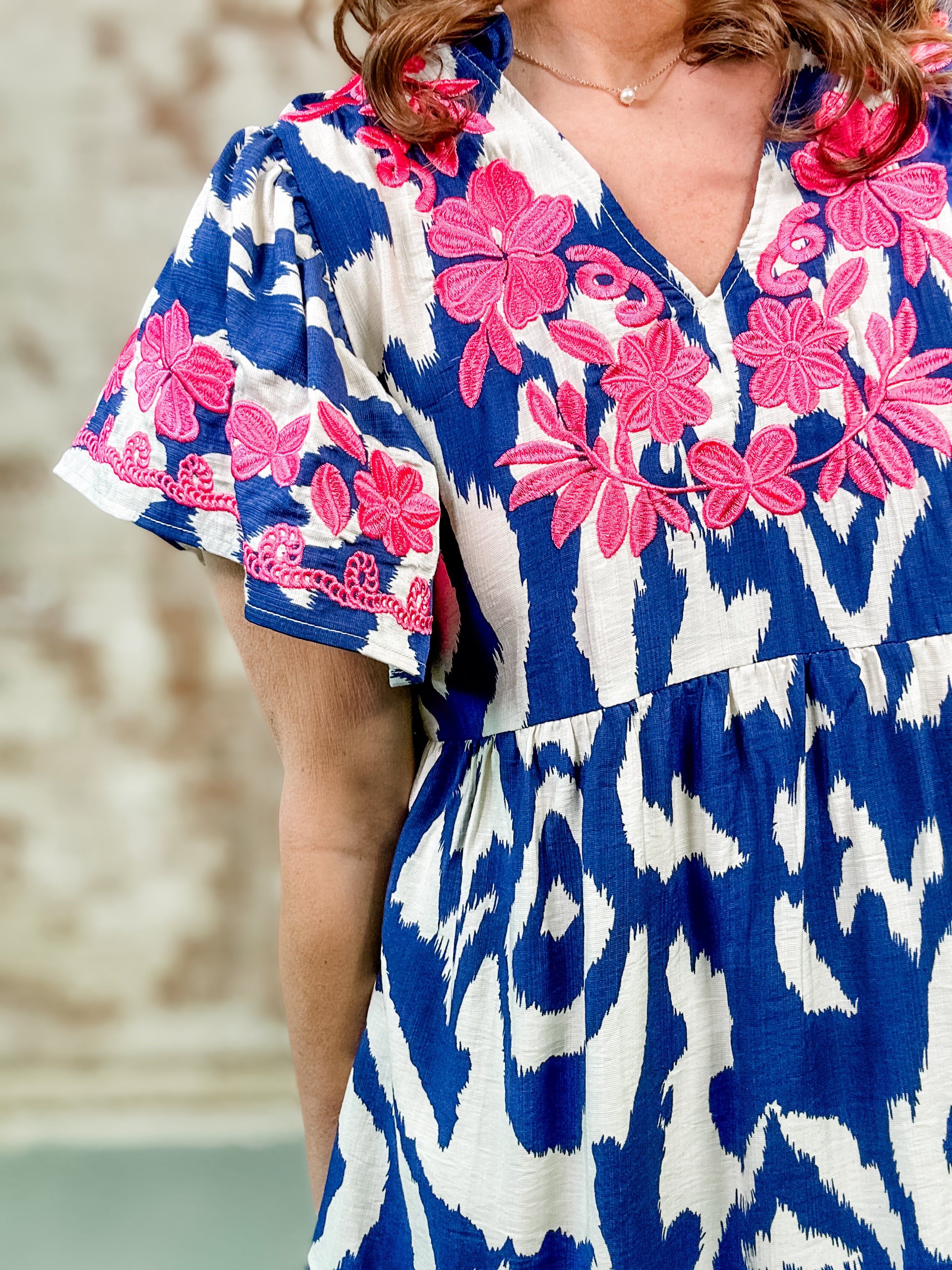 THML Barlow Embroidered Dress- FINAL SALE