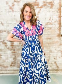 THML Barlow Embroidered Dress- FINAL SALE