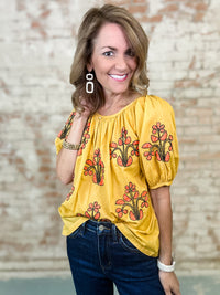 Ivy Jane Floral Embroidered Top